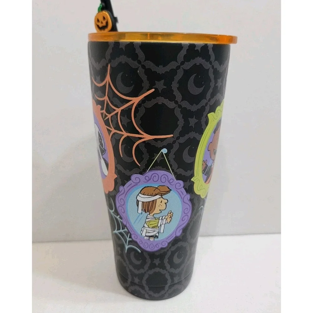 NEW! Peanuts Halloween Snoopy &‎ The Gang Boo Friends Frames 20oz Steel Tumbler